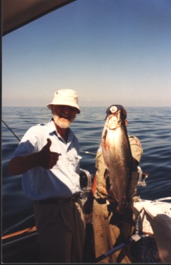 A big thumbs-up for this trout...